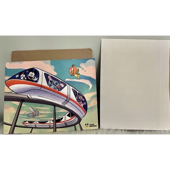 NEW 2026 Walt Disney World Annual Passholder Exclusive Wall Calendar & Stickers - Picture 2 of 9